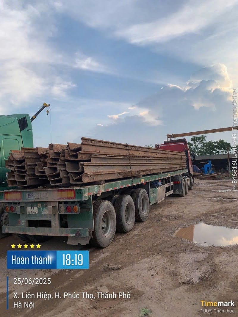 Vận tải cọc cừ đường dài, tối ưu tải trọng tại Lâm Phát.