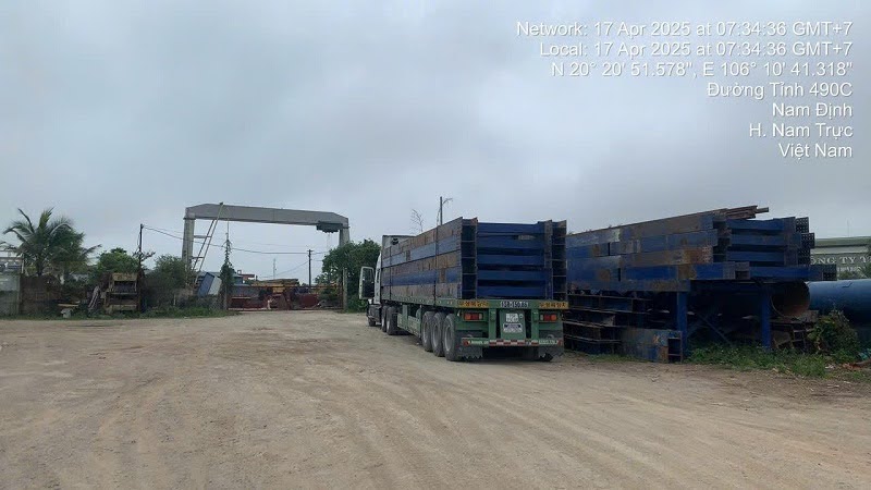 Kỹ thuật chằng buộc vận tải khung thép an toàn.