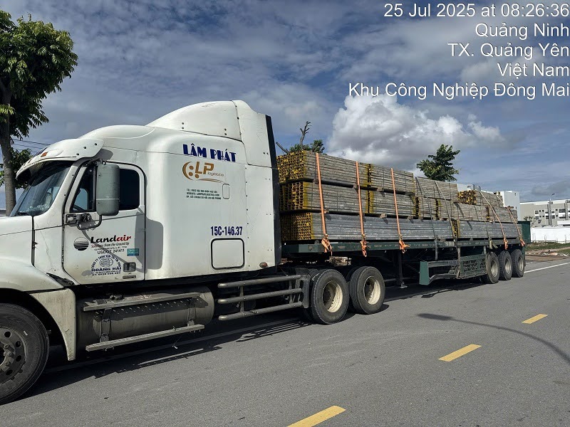Dịch vụ vận tải khung thép chuyên nghiệp tại Lâm Phát.