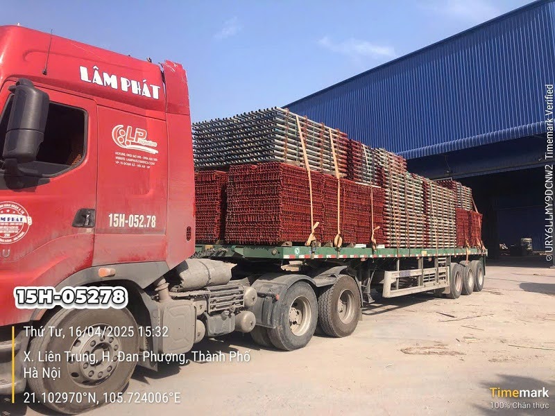 Kỹ thuật chằng buộc an toàn khi vận tải sắt xây dựng. Kỹ thuật chằng buộc an toàn khi vận tải sắt xây dựng.